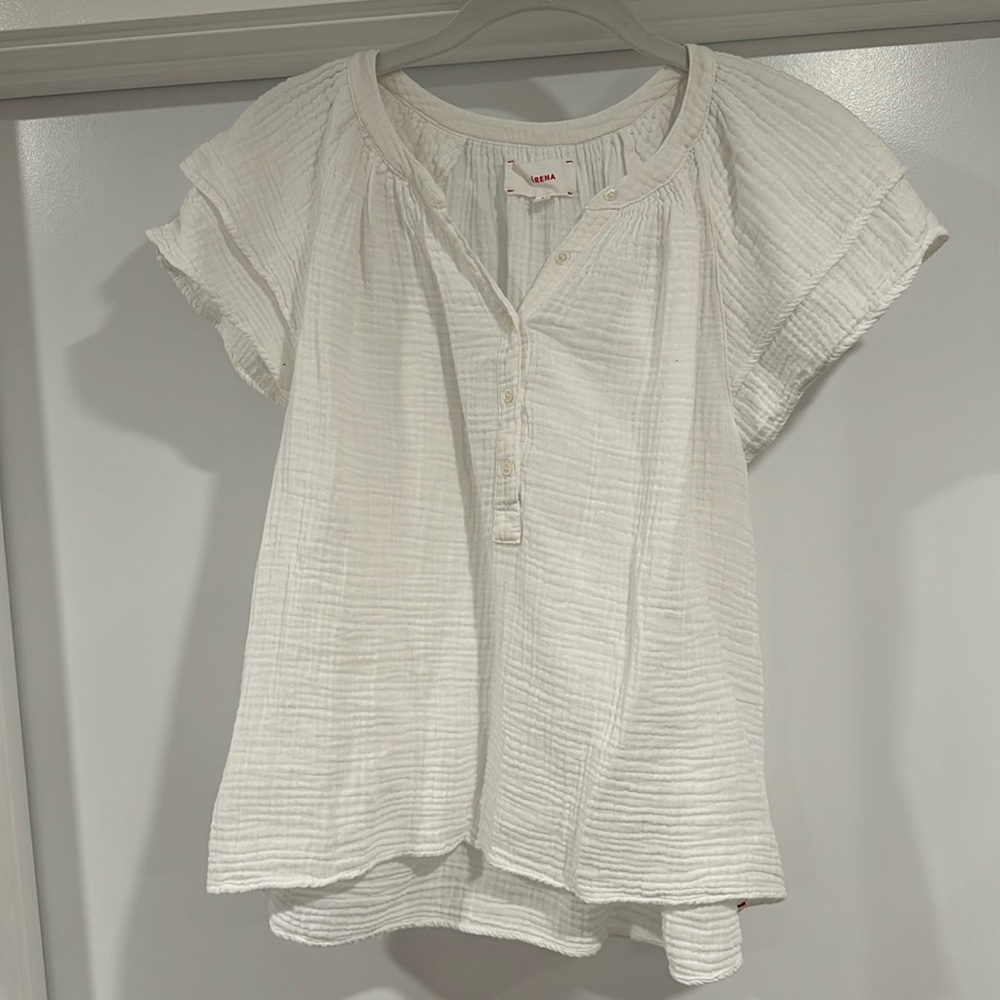 Xirena short sleeve blouse